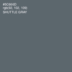 #5C666D - Shuttle Gray Color Image